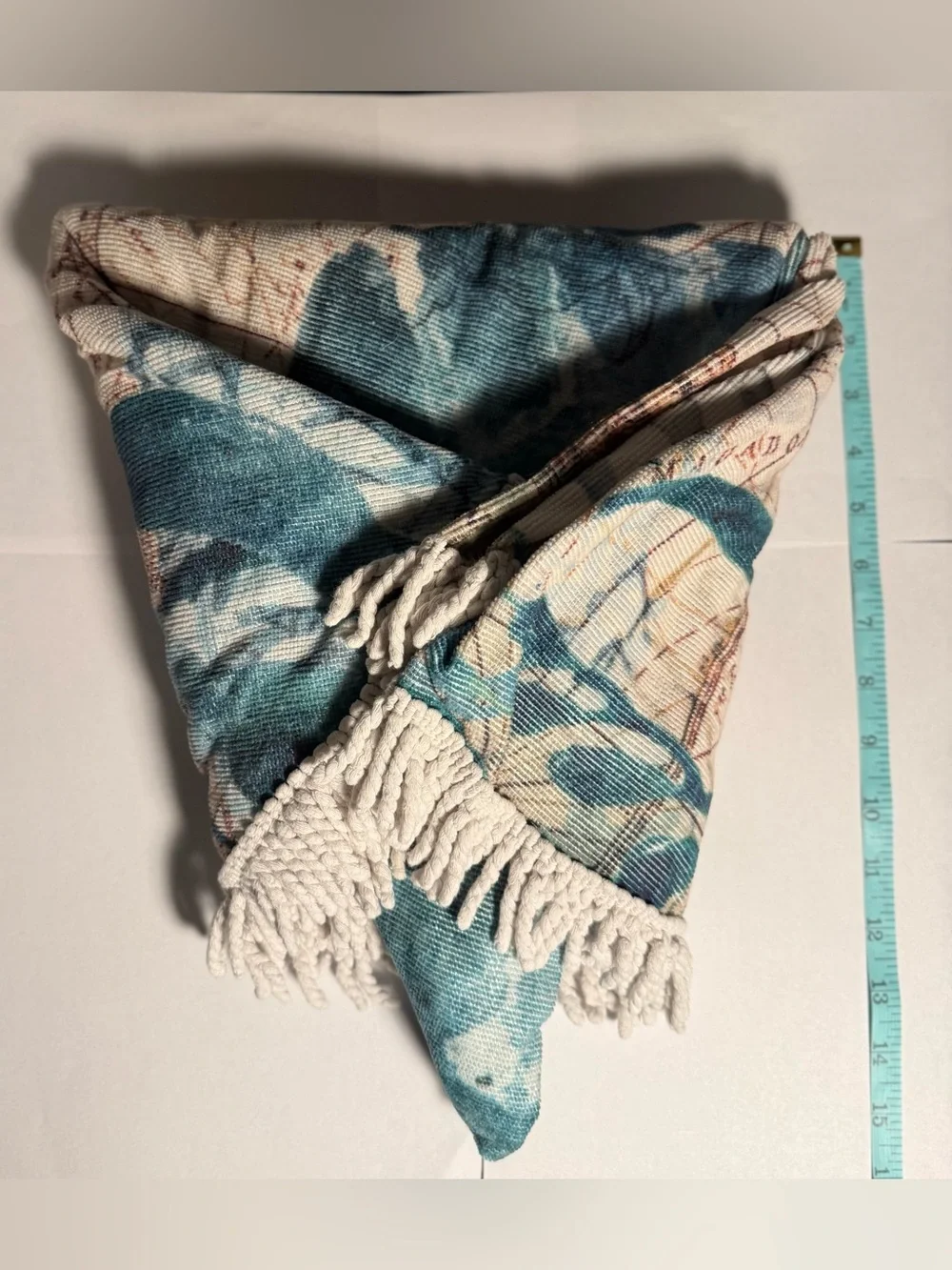 Extra Large Round Beach Towel Blanket * Sea Turtle * Tassel Fringe * 60